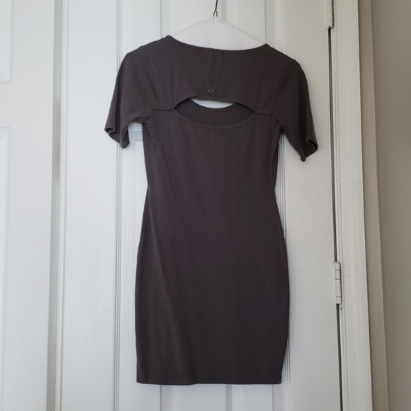Casual Gray Mini Dress - Picture 2 of 2
